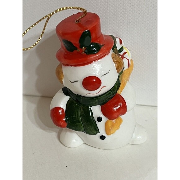 Vintage Tree Ornaments Christmas Around The World Snowmen Set of 3 Holiday Decor - Picture 6 of 9
